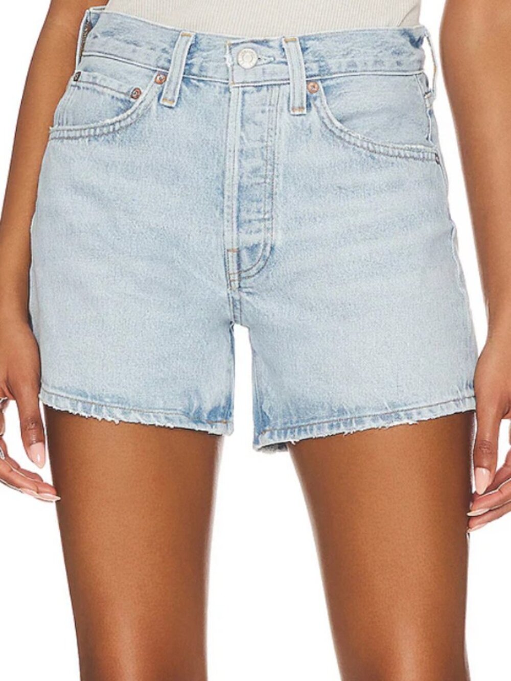 AGOLDE Parker Long Shorts in Twister